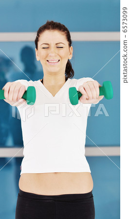 woman fitness workout with weights woman fitness workout with weights 6573099