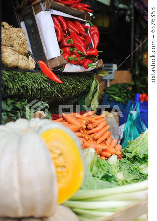 fresh fruits and vegetables at market fresh fruits and vegetables at market 6576353