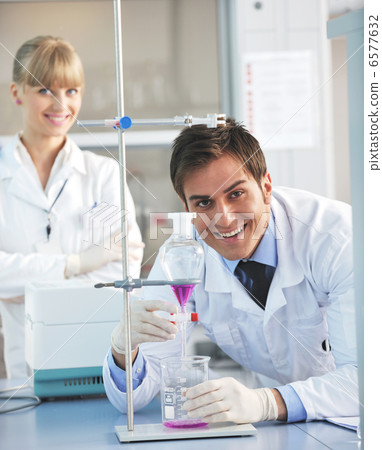 science people in bright lab science people in bright lab 6577632