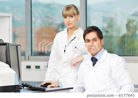 science people in bright lab science people in bright lab 6577645