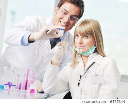 science people in bright lab science people in bright lab 6577844