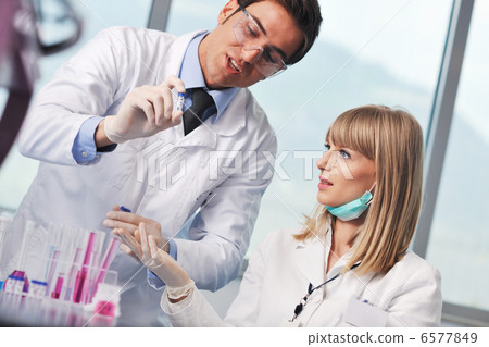 science people in bright lab science people in bright lab 6577849