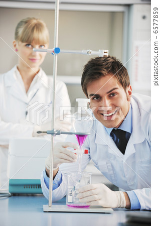 science people in bright lab science people in bright lab 6577859