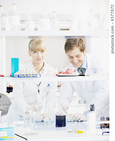 science people in bright lab science people in bright lab 6577872
