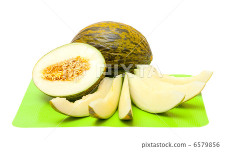 Green Melon with Slices Green Melon with Slices 6579856