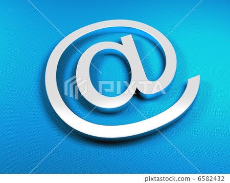 E-mail blue sighn - Stock Illustration [6582432] - PIXTA
