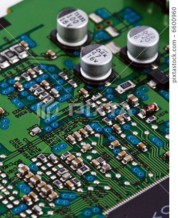 Different electonic elements on circuit board Different electonic elements on circuit board 6600960