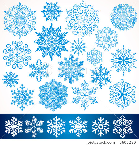 Artistic Vector Snowflakes 6601289