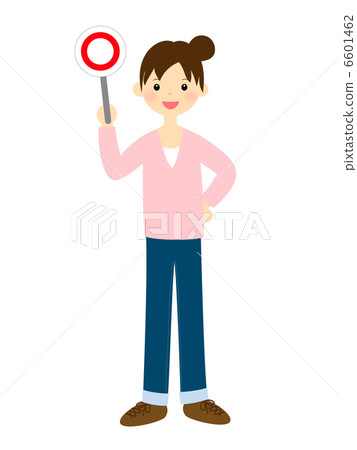 A woman giving a tag 6601462