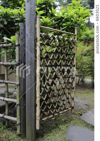 Bamboo fence and gate 6603025