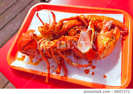 Grilled large lobster in mexican restaurant 6605372