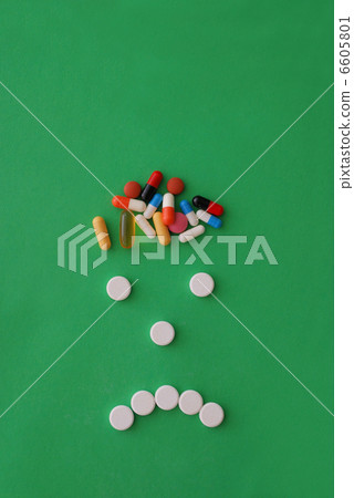 headache caricature with pills headache caricature with pills 6605801