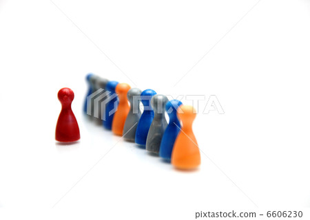 Concept of a multi-colored crowd Concept of a multi-colored crowd 6606230
