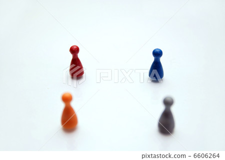 Concept of a multi-colored crowd Concept of a multi-colored crowd 6606264