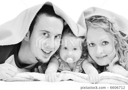 happy young family together in studio happy young family together in studio 6606712