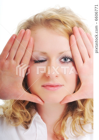woman face frame woman face frame 6606771