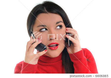 young woman talk on cellphone young woman talk on cellphone 6606865