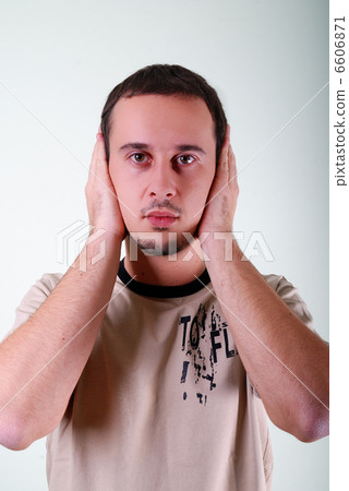 Handsome man expressing his inner feelings Handsome man expressing his inner feelings 6606871