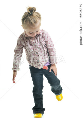 little girl isolated little girl isolated 6606879