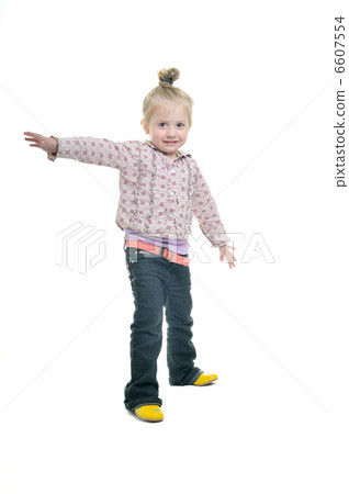 little girl isolated little girl isolated 6607554