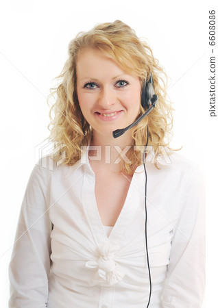 business woman headset business woman headset 6608086