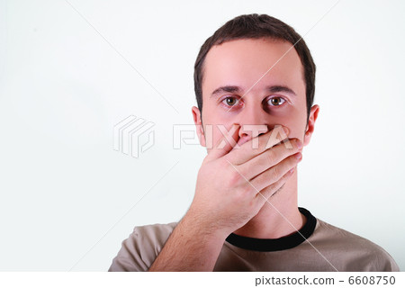 Handsome man expressing his inner feelings Handsome man expressing his inner feelings 6608750