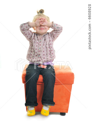 little girl isolated little girl isolated 6608928