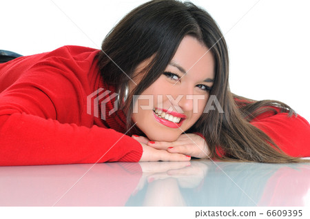 woman face reflection woman face reflection 6609395