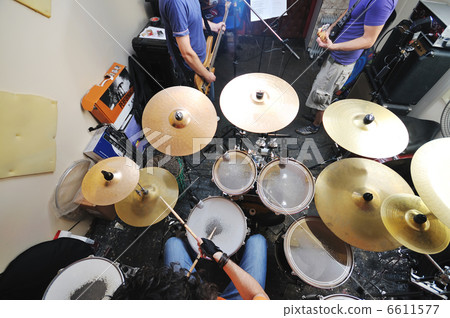 music band have training in garage music band have training in garage 6611577