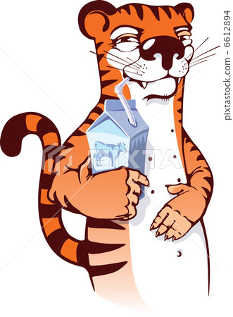 Sly Tiger Drinking Milk 6612894