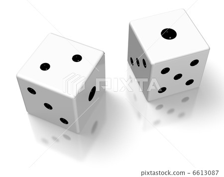 Rendering images of two dice 6613087