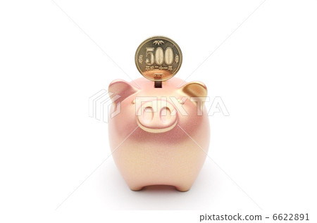 Pig piggy bank copper 500 yen Pig piggy bank copper 500 yen 6622891