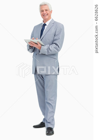 Portrait of a boss with a touch Pad Portrait of a boss with a touch Pad 6628626