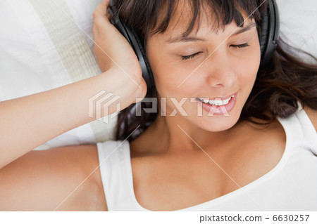 Close-up of a beautiful student in pajama Close-up of a beautiful student in pajama 6630257