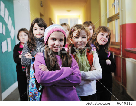 happy children group in school happy children group in school 6640115