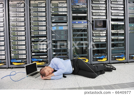 system fail situation in network server room system fail situation in network server room 6640977