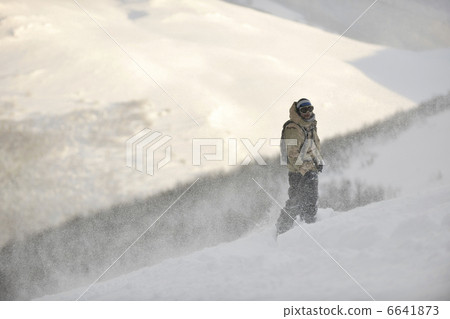 happy snowboarder portrait 6641873