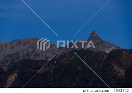 Spear / Hodaka山脈等待黎明（從北阿爾卑斯山/ Koten Dake） 6643232