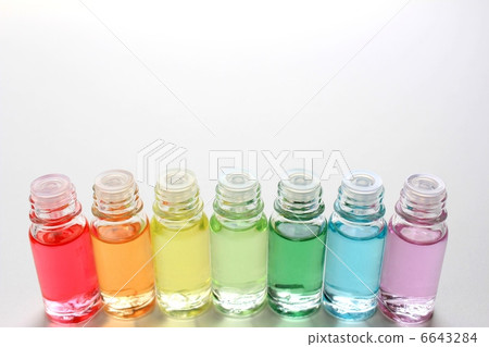 Rainbow colored aromatic oil 6643284