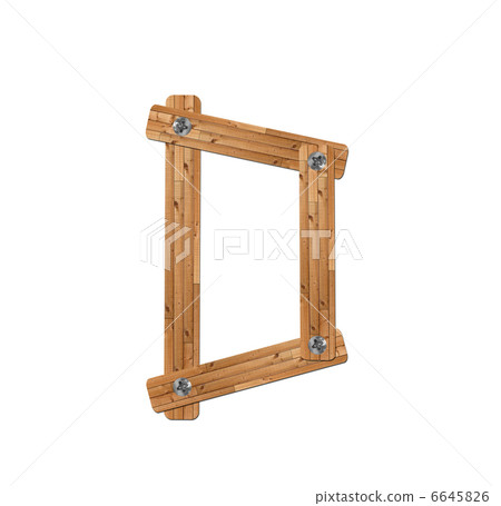 wooden alphabet - letter D on white background 6645826