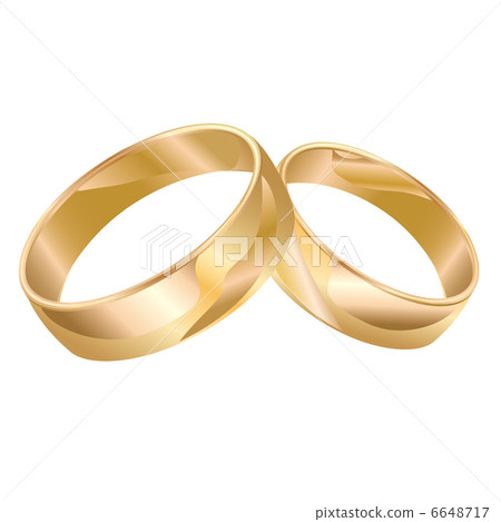 Wedding rings isolated over white 6648717