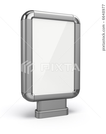 Citylight. Blank advertising billboard. 3d 6648977