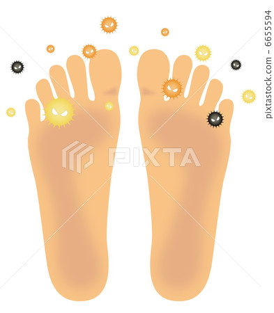 Athlete foot foot (Bottom foot) B-8 6655594