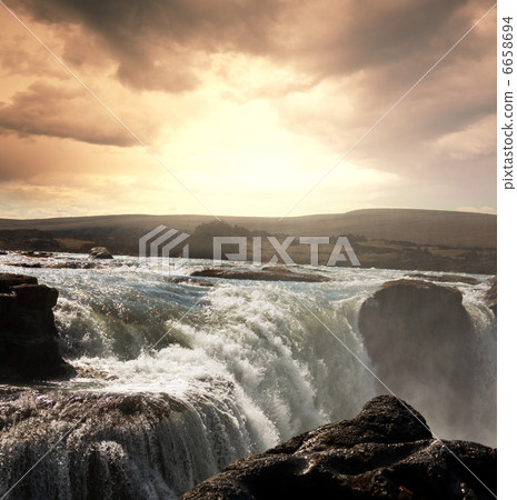 Waterfall in Iceland Waterfall in Iceland 6658694