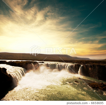 Waterfall in Iceland 6658695