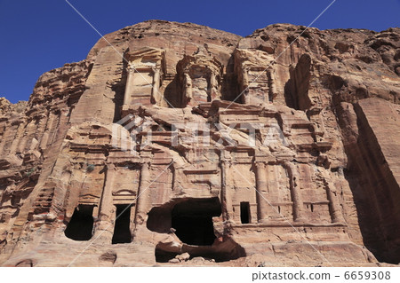 The grave of Petra ruins Corinthian 6659308