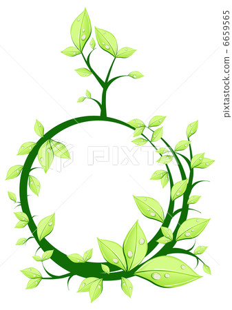 Vector illustration of plant in form circle Vector illustration of plant in form circle 6659565