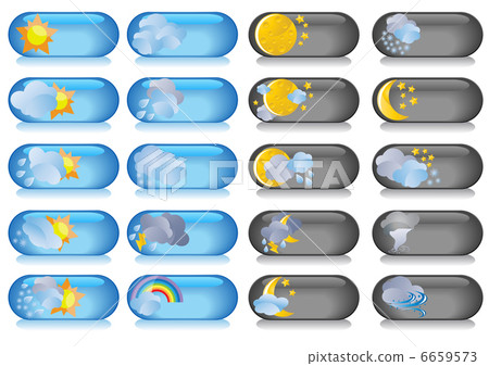Set of icons for weather report, vector illustration Set of icons for weather report, vector illustration 6659573
