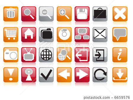 Vector illustration of icons set for web-插圖素材 [6659576] - PIXTA圖庫