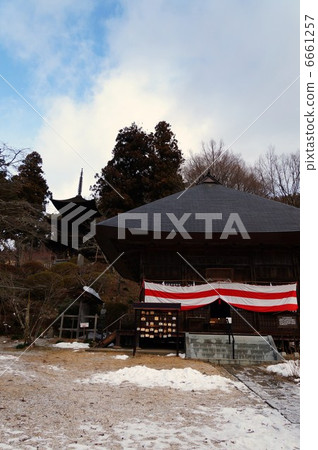 Shinshu Shinano's national treasure Taisho Temple Mie Tower (return tower) 6661257